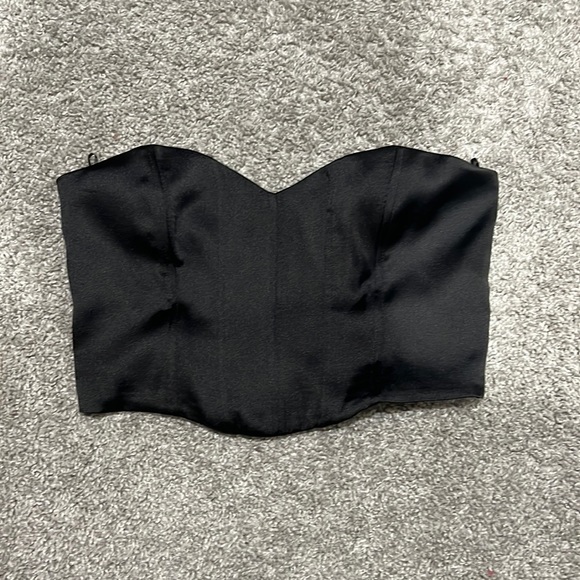 Zara Tops Zara Satin Corset Bustier Poshmark